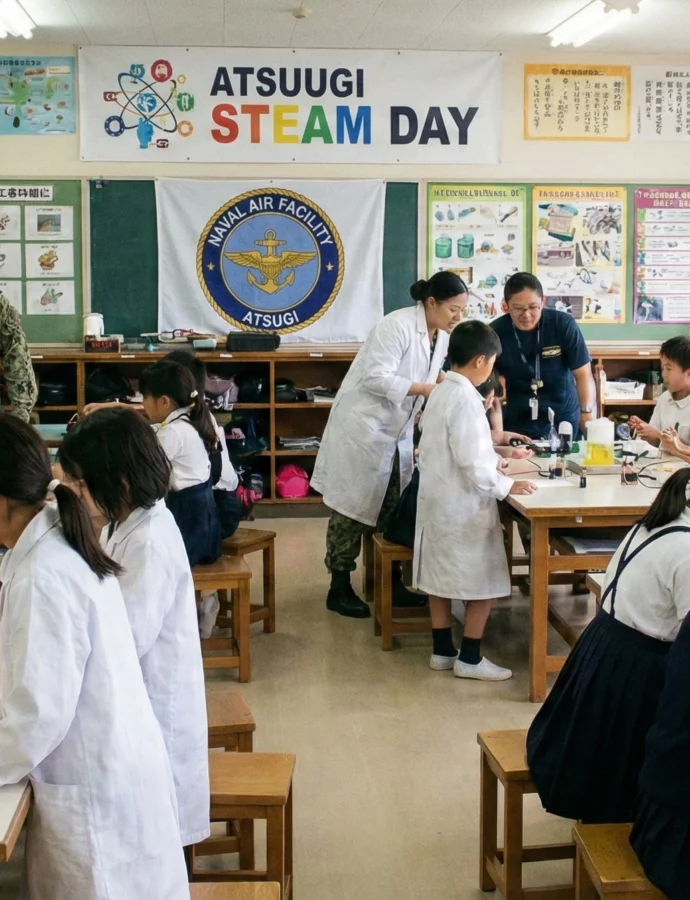 Atsugi STEAM Day impulsa la curiosidad científica entre los más pequeños en Japón