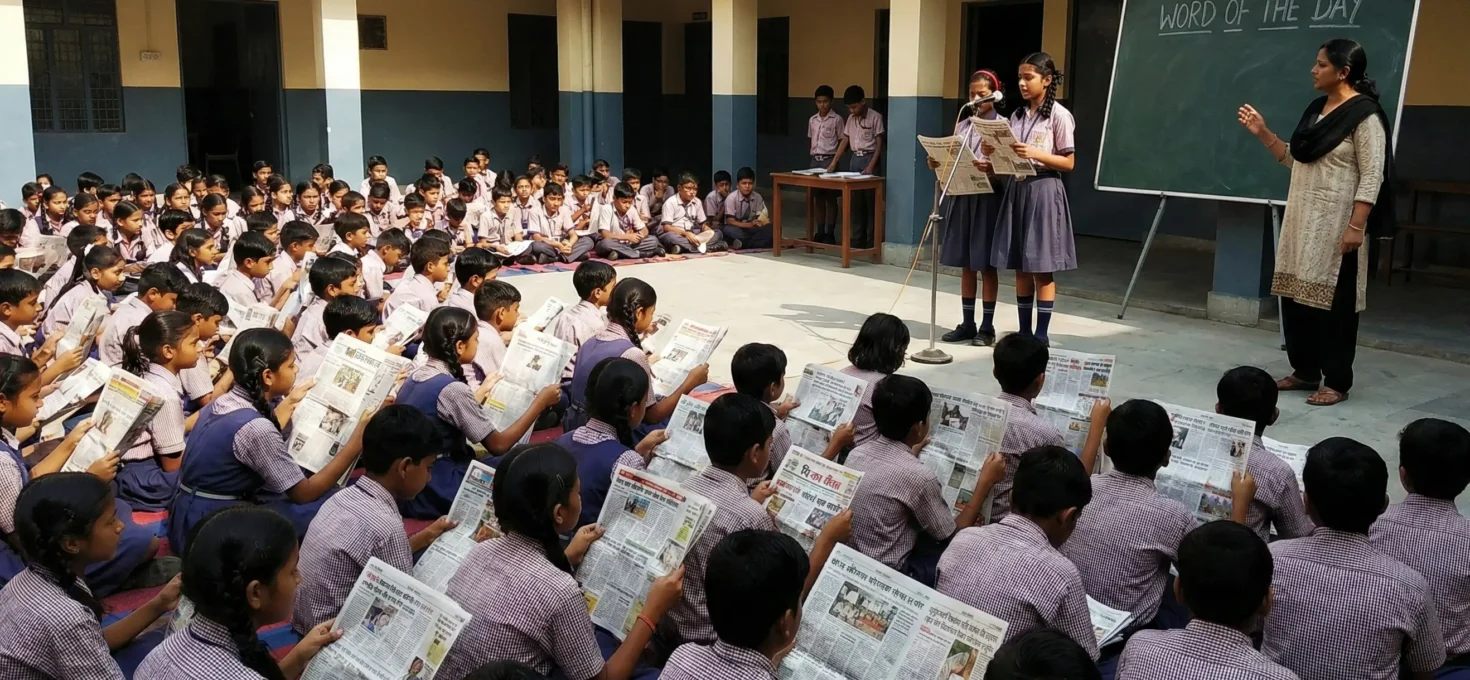 Lectura diaria de periódicos será obligatoria en escuelas de Uttar Pradesh: un giro educativo con impacto en aprendizaje