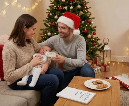 mantener las rutinas del bebé en navidad