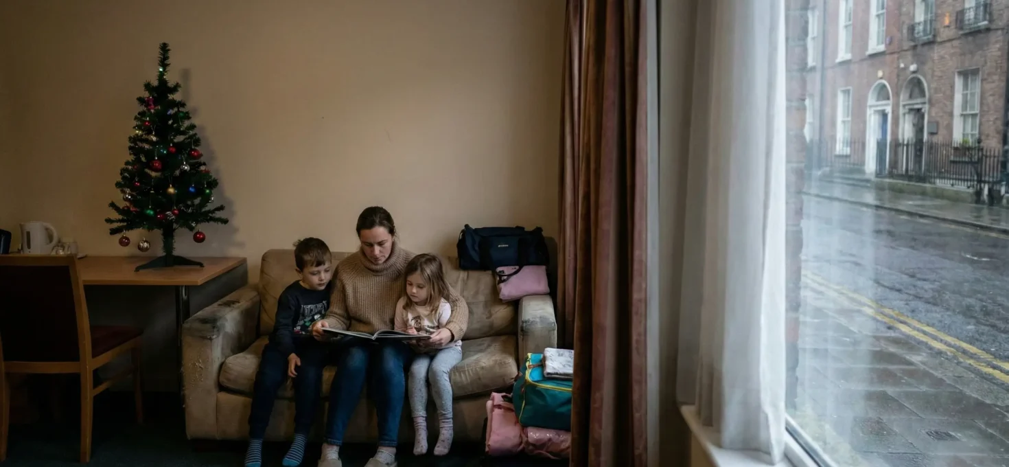 Más de 5300 niños pasaron la Navidad en alojamientos de emergencia en Irlanda