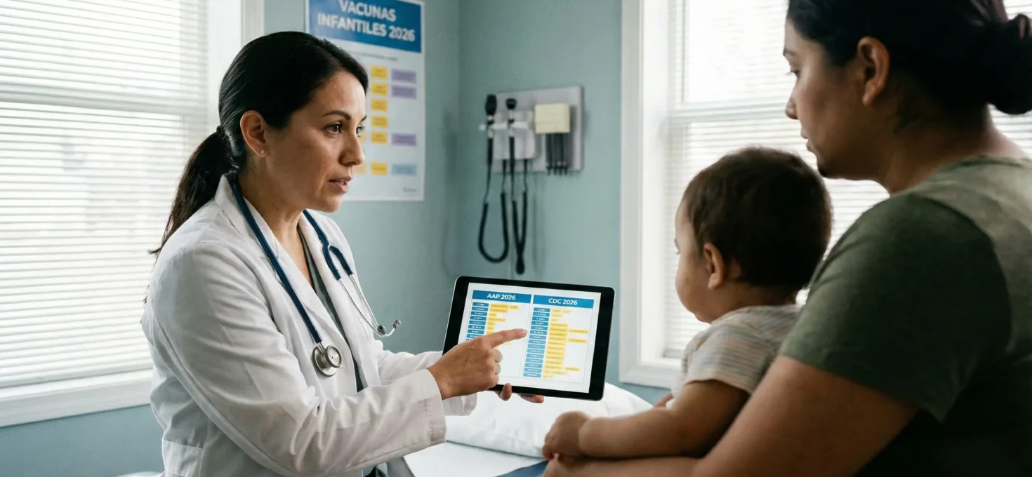 La Academia Americana de Pediatría publica su calendario de vacunas 2026 y difiere del CDC