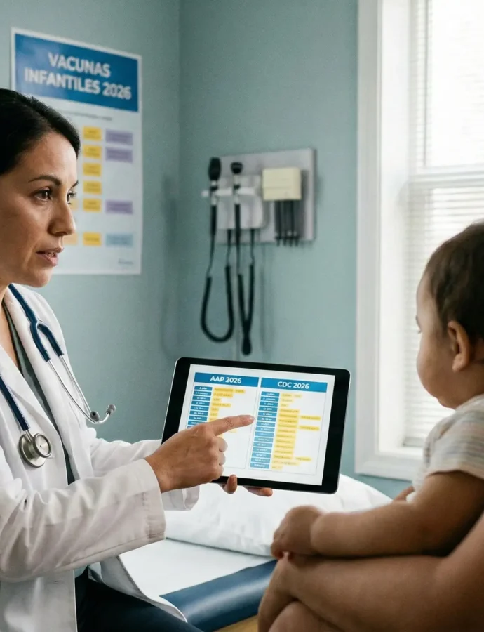 La Academia Americana de Pediatría publica su calendario de vacunas 2026 y difiere del CDC