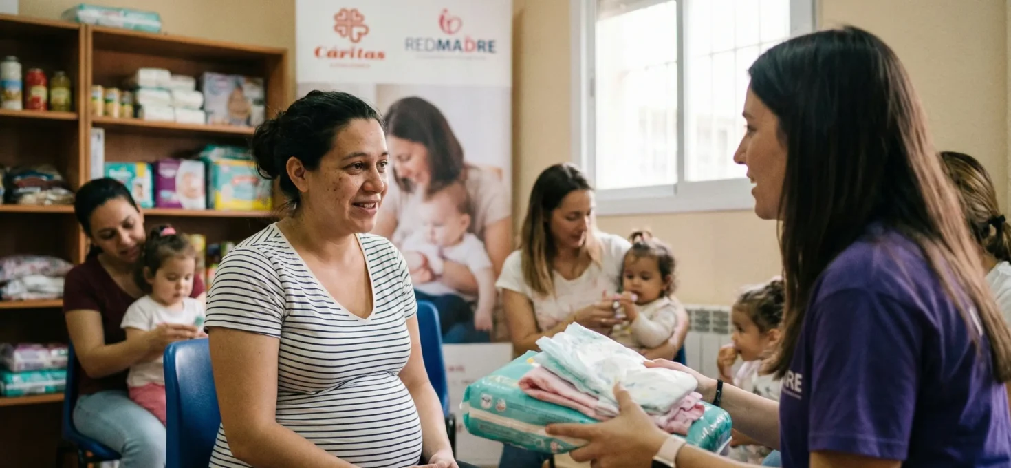 Cáritas y REDMADRE Palencia firman un convenio para apoyar a madres en situación de vulnerabilidad