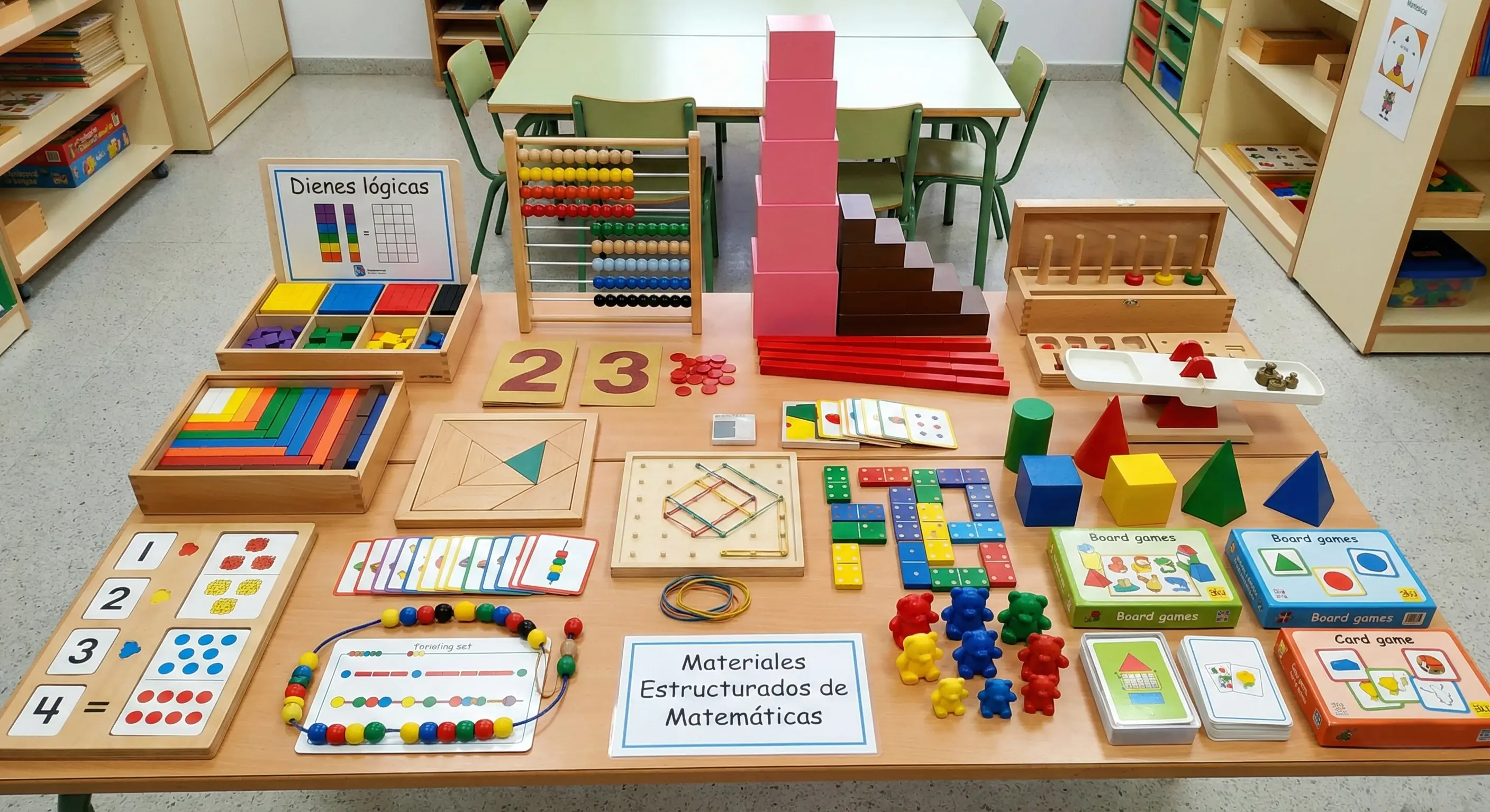 enseñar conceptos lógico-matemáticos con materiales estructurados