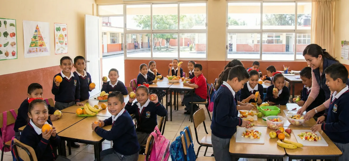 Más de medio millón de escolares participan en un programa para mejorar la alimentación infantil en las aulas