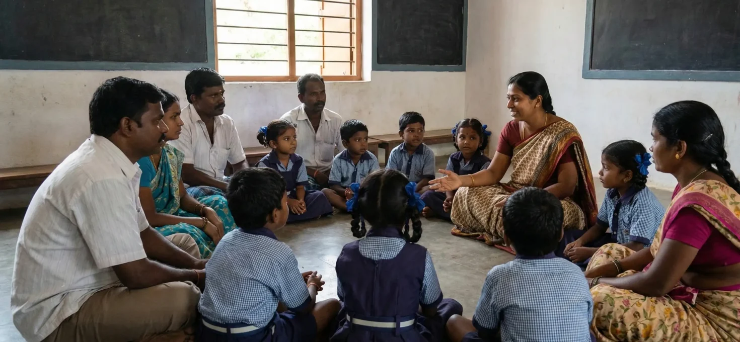 Una escuela de India impulsa la educación en valores con la implicación de las familias