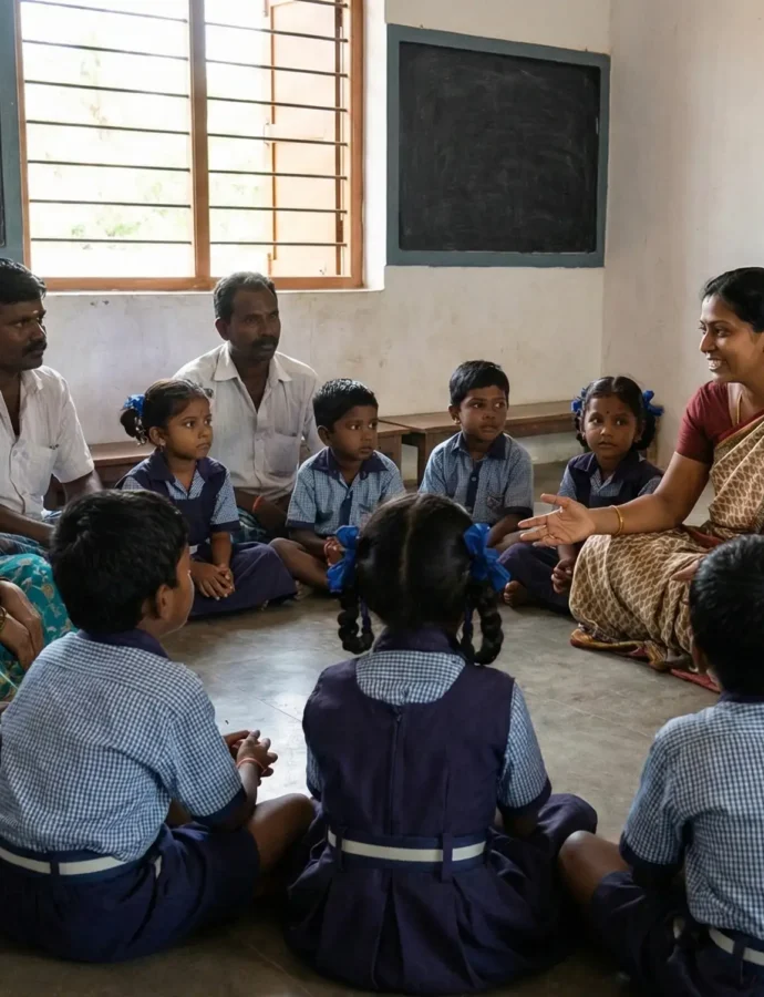 Una escuela de India impulsa la educación en valores con la implicación de las familias