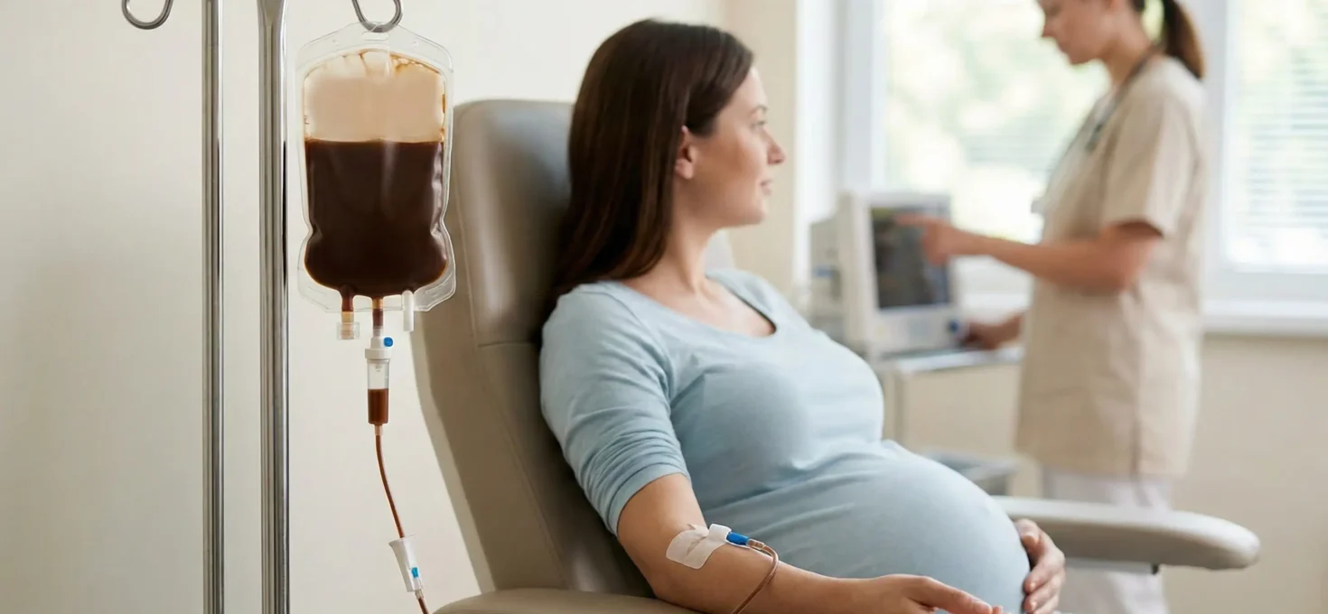 Una dosis de hierro intravenoso mejora la salud durante el embarazo