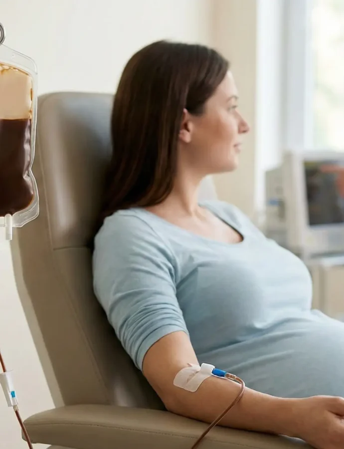 Una dosis de hierro intravenoso mejora la salud durante el embarazo