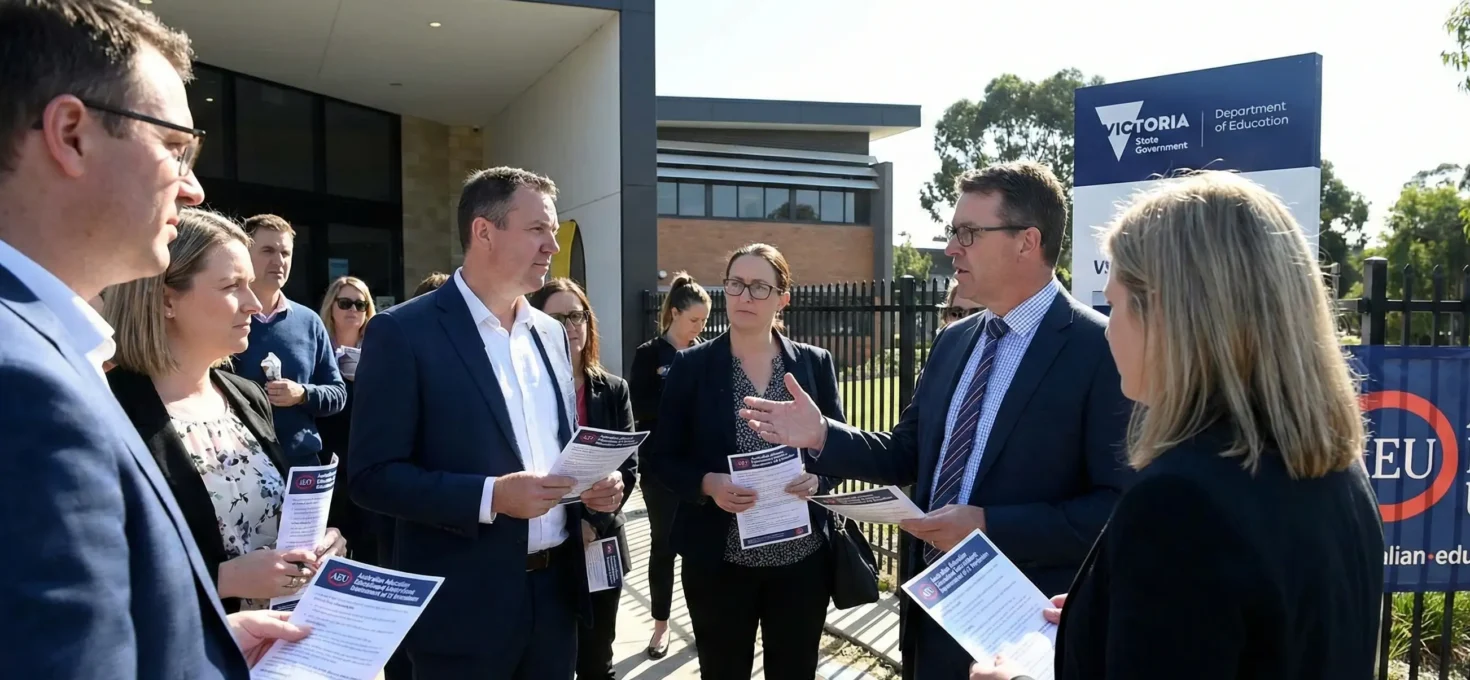 Profesores en Victoria amenazan con huelga por condiciones laborales