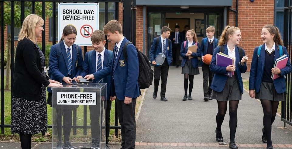 Reino Unido impulsa que las escuelas sean zonas sin teléfonos móviles
