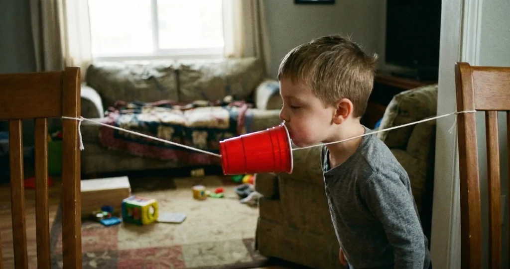 Mover un vaso mediante soplo implica fuerza y constancia