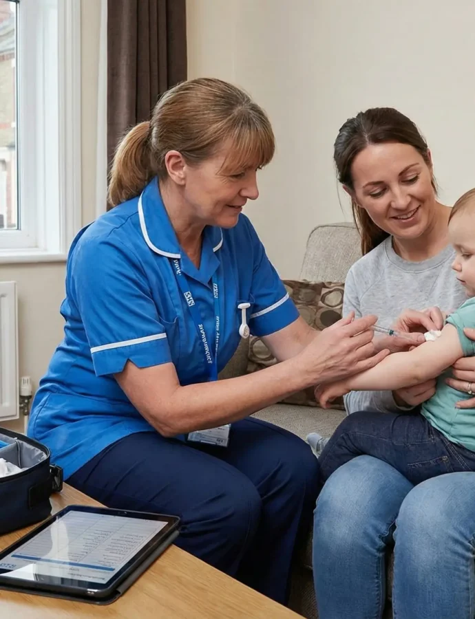 Inglaterra ofrece vacunación infantil en casa para contrarrestar la caída de coberturas