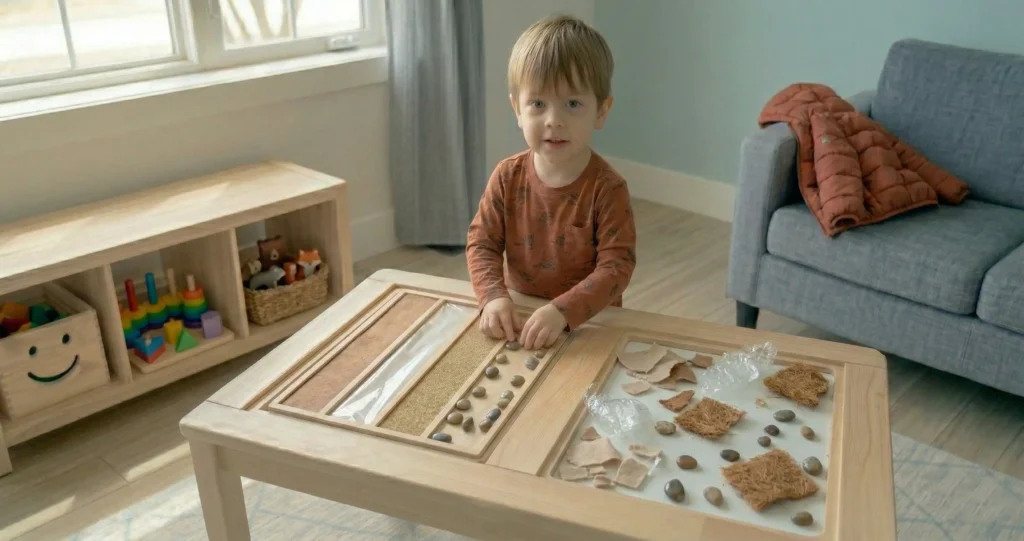 actividades para mesa FLISAT discriminación táctil y comparación