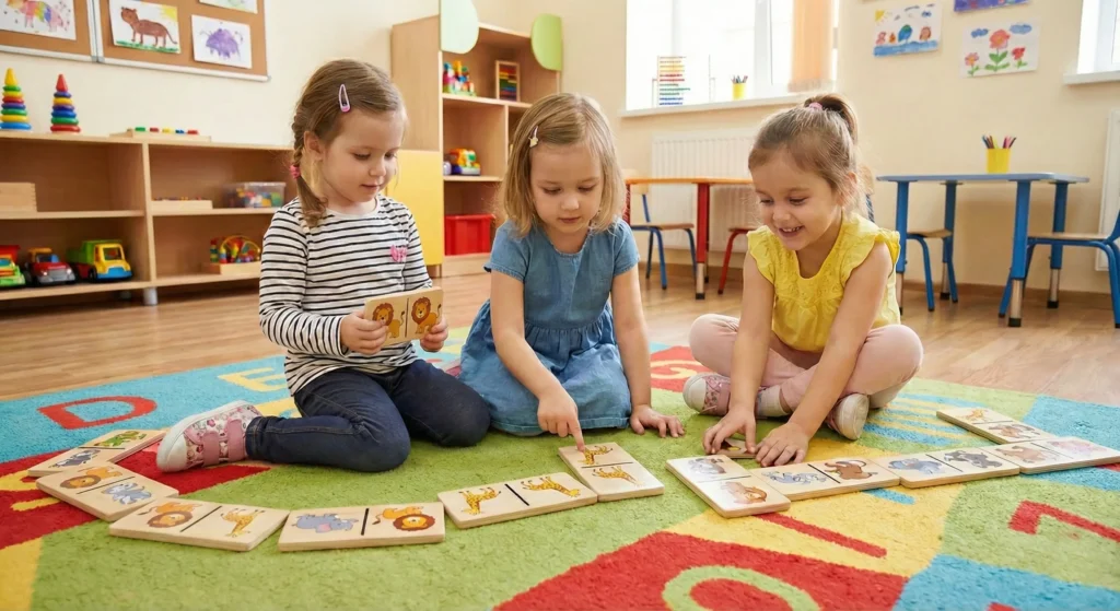 Juego de dominó para niños pequeños