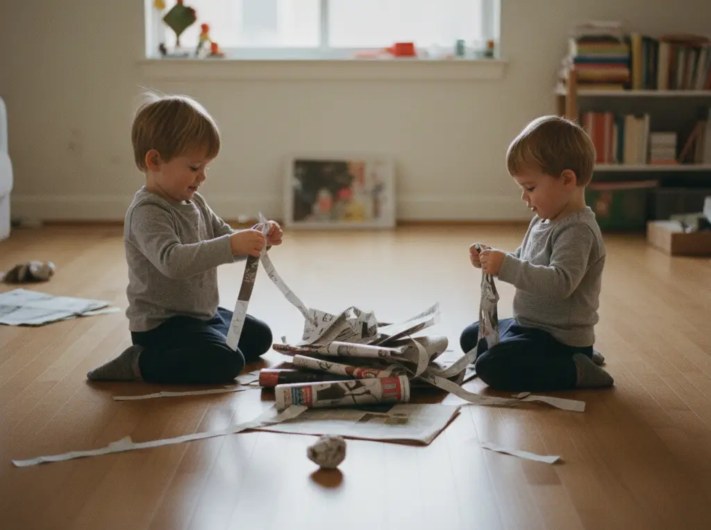 actividad rasgado lluvia de confeti La lluvia de confeti gigante desarrolla la fuerza de tracción gruesa de los brazos