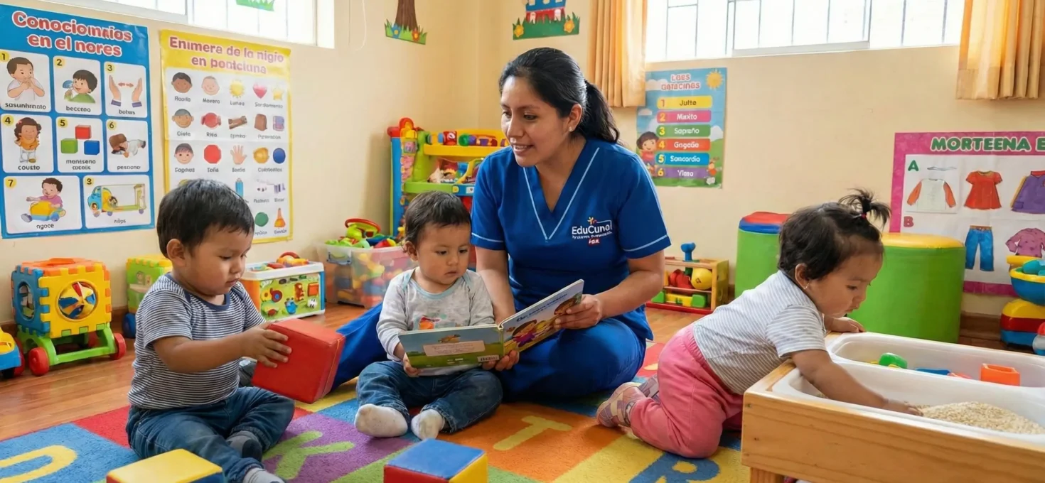 Programa educativo “EduCuna” brinda cuidado y educación diurna para pequeños desde los 12 meses en Perú