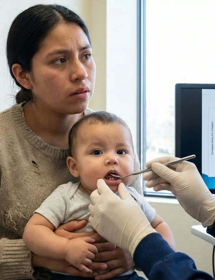 Un estudio relaciona el estrés prenatal con la erupción dental temprana en los bebés