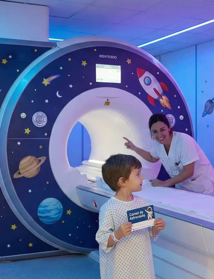 Hospital de Elche humaniza las resonancias magnéticas para niños con una “misión espacial”