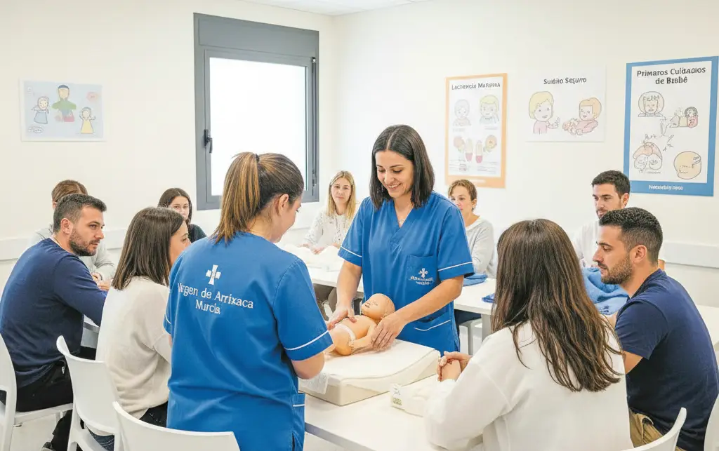 Un hospital de Murcia crea una escuela para acompañar a las familias tras el alta hospitalaria de sus bebés
