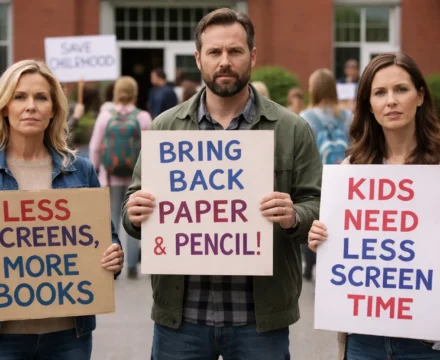 padres-estadounidenses-volver-papel-lapiz-aulas-actualidad
