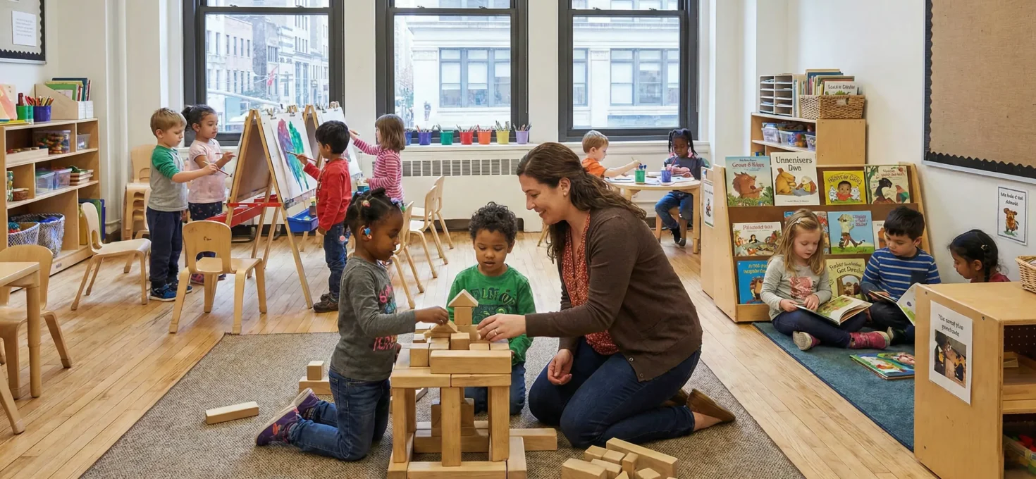 La preparación para kindergarten varía mucho según los ingresos, y las ciudades están actuando para ayudar