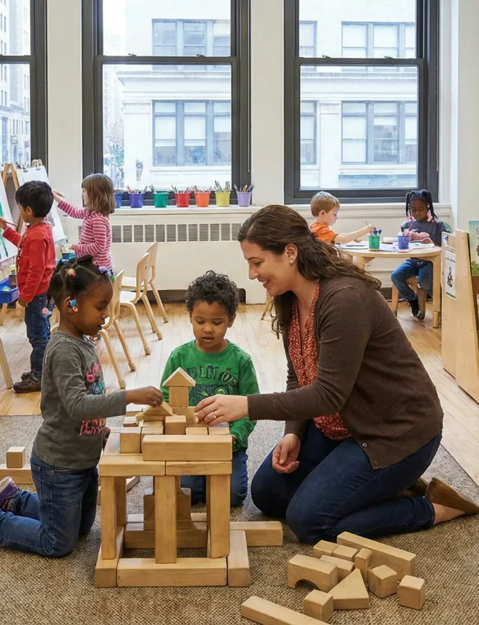 La preparación para kindergarten varía mucho según los ingresos, y las ciudades están actuando para ayudar