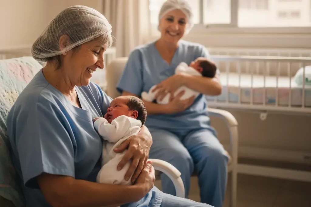 Voluntarias que abrazan bebés solos en Chile: cómo el afecto cambia vidas