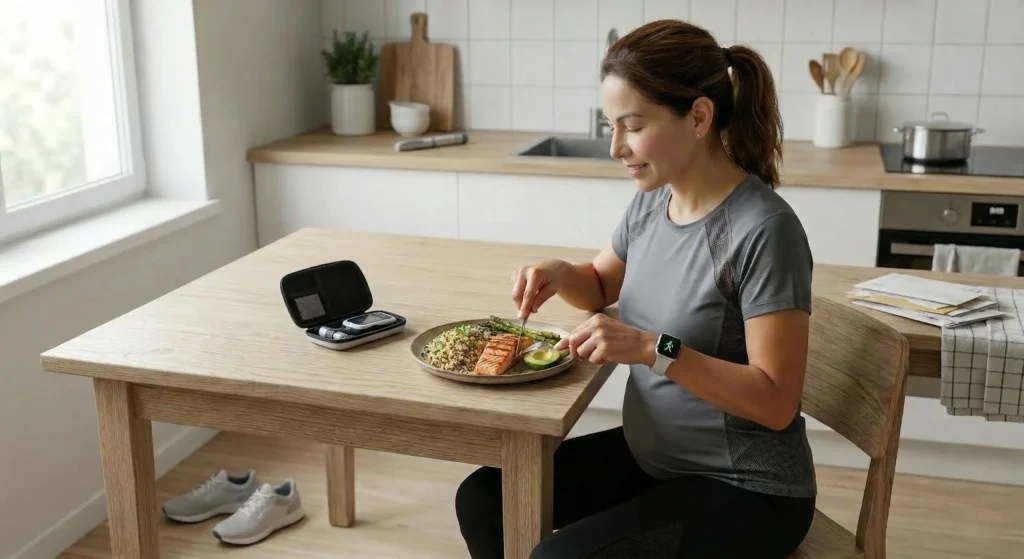 El tratamiento de la DG es bastante sencillo y encaja con los buenos hábitos que debe mantener una mujer embarazada