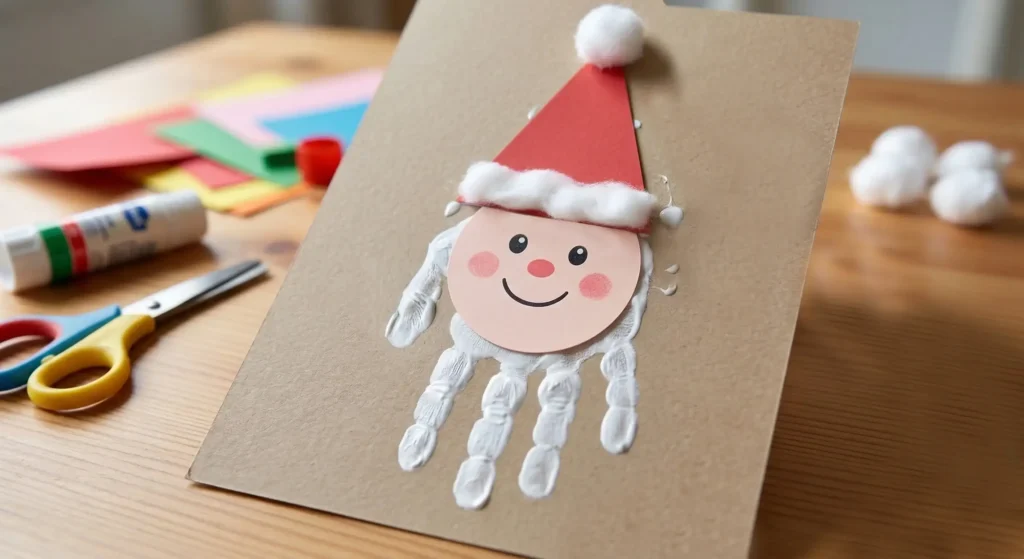 Actividad con huella de la mano y otras técnicas plásticas