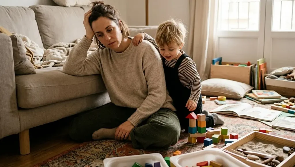 agotamiento al educar en casa de manera activa y consciente