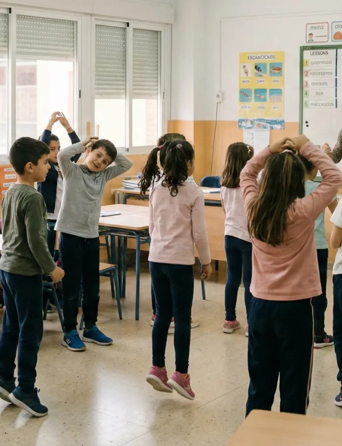 Validado un modelo escolar que reduce ansiedad infantil mediante pausas activas diarias