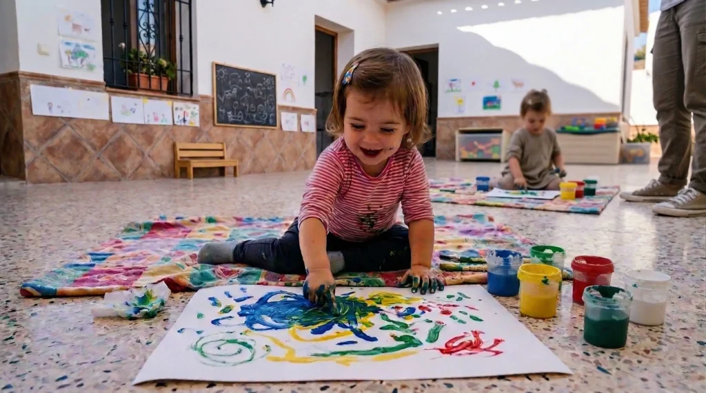 Técnica de dactilopintura, un must en Educación Infantil