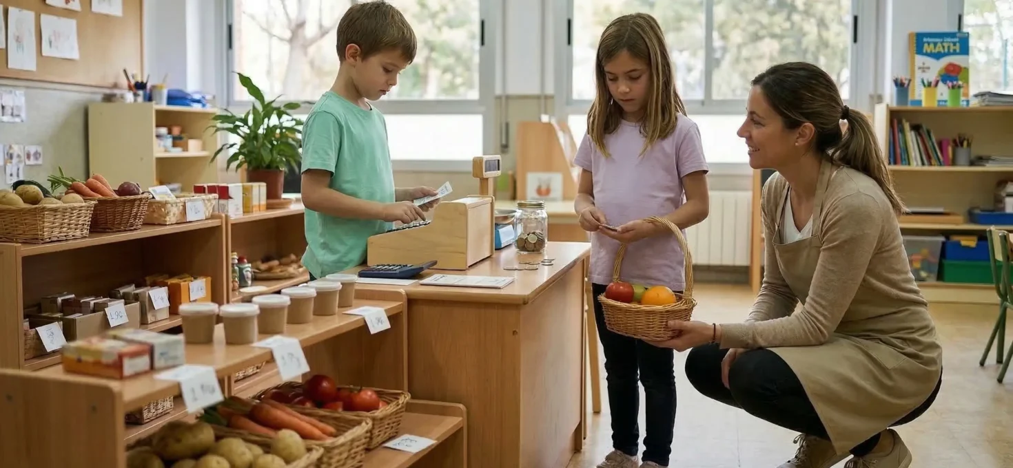 Una tienda escolar para aprender matemáticas, consumo responsable y autonomía