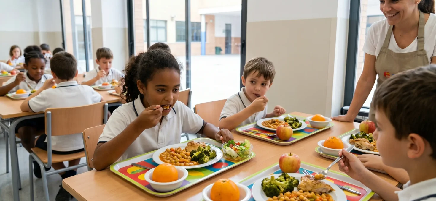 El nuevo decreto de comedores escolares impulsa más fruta y legumbres, pero plantea retos en su aplicación