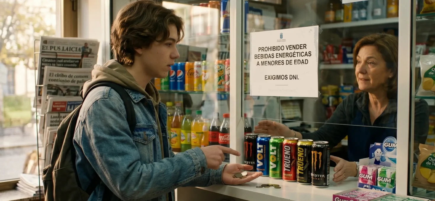 Galicia prohíbe la venta de bebidas energéticas a menores para proteger su salud