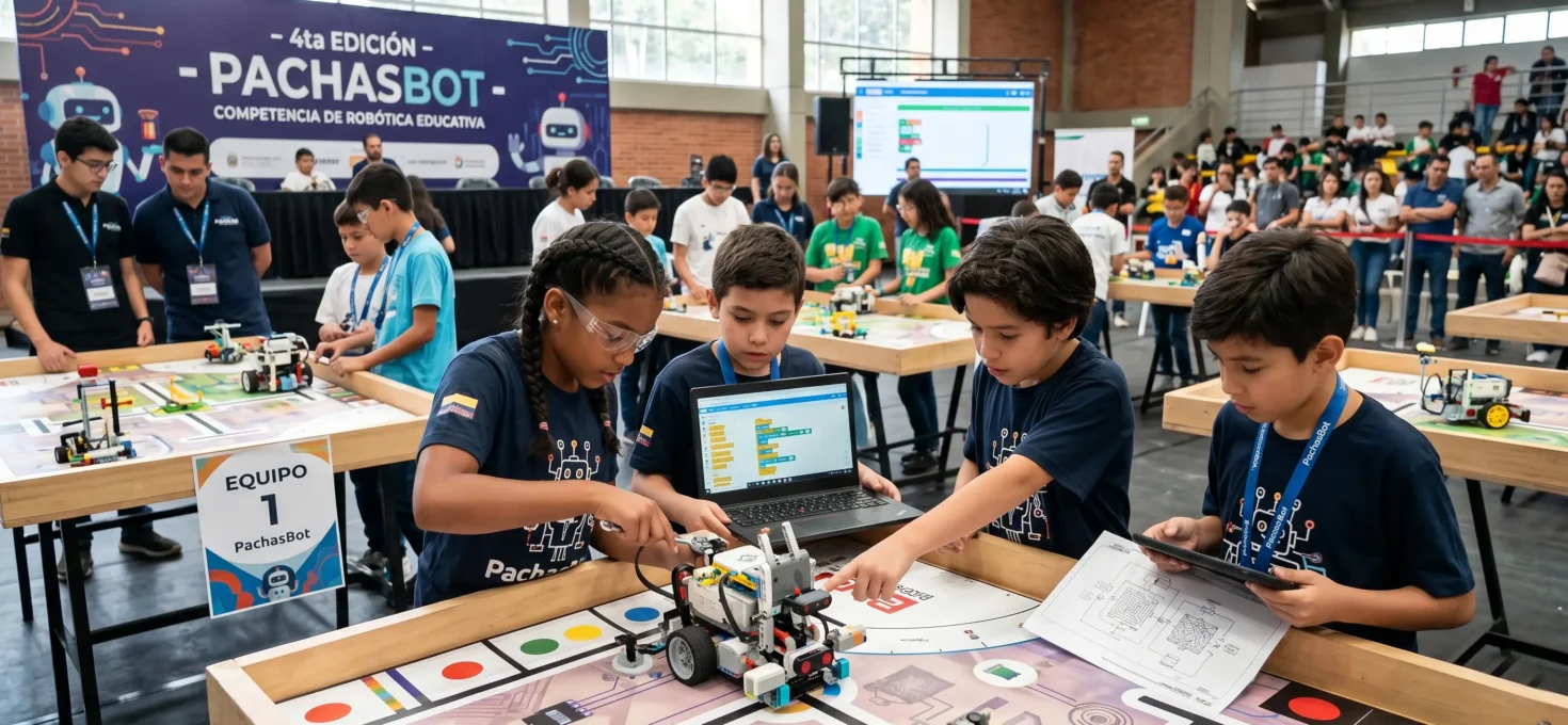 PachasBot, un concurso escolar que impulsa la robótica y las vocaciones tecnológicas entre estudiantes