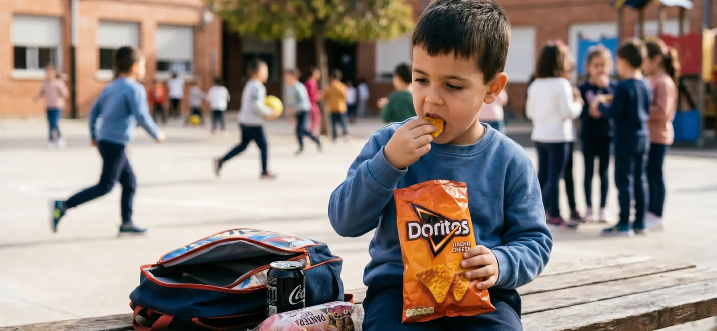 El consumo de ultraprocesados en la infancia se asocia a peor rendimiento cognitivo en edad escolar