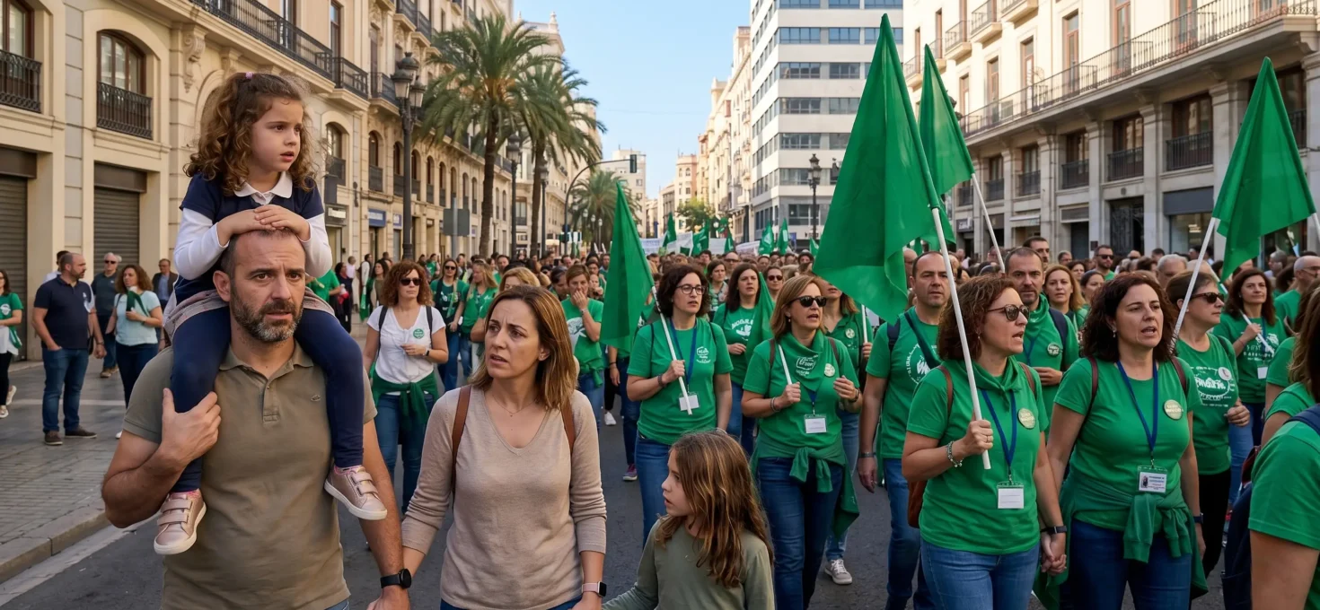 La educación pública valenciana afronta una huelga histórica: cómo puede afectar a las familias y a los niños